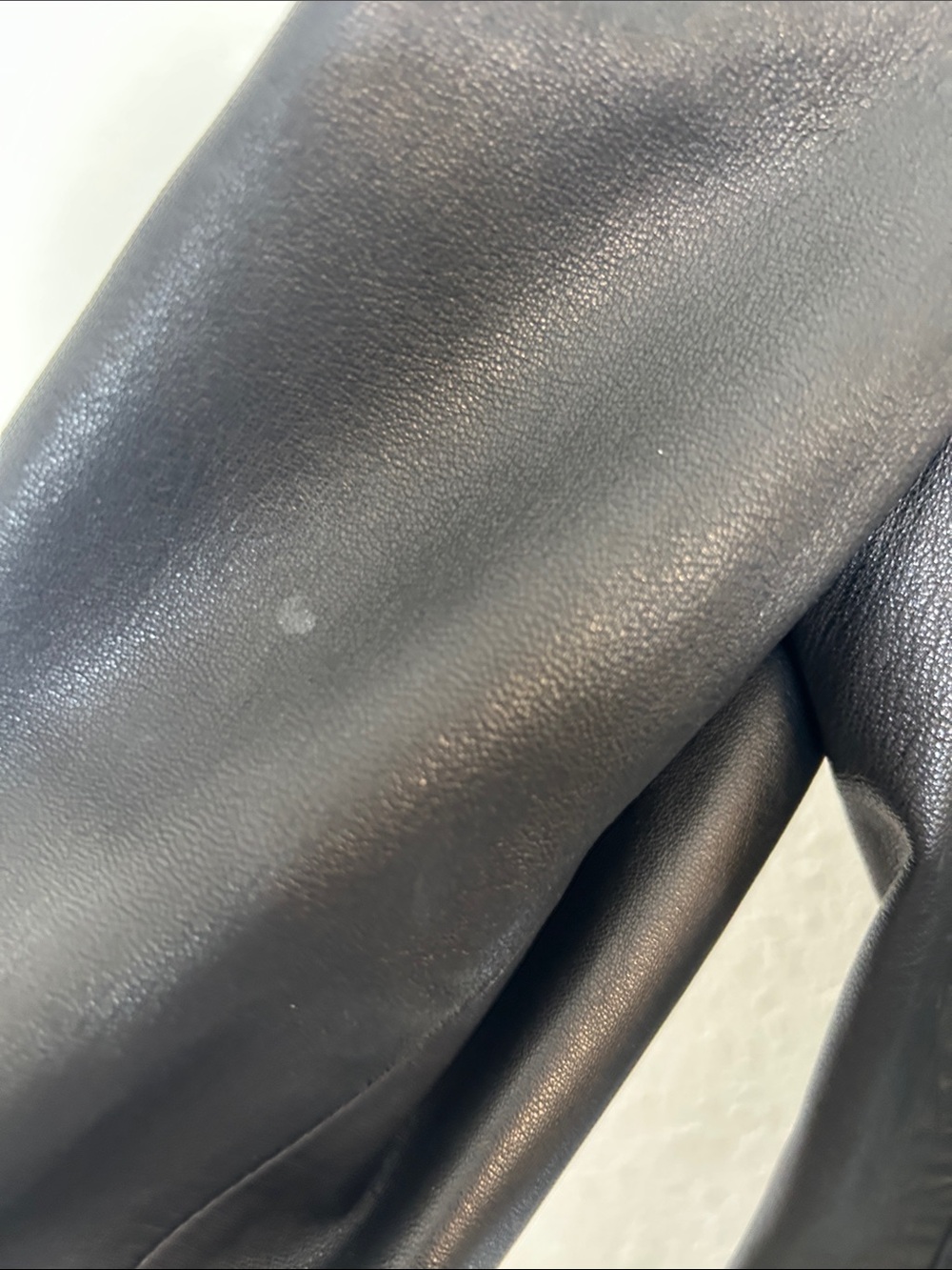 Y2K Brooks Brothers Black Leather Button-Up Jacket - Picture 6 of 9